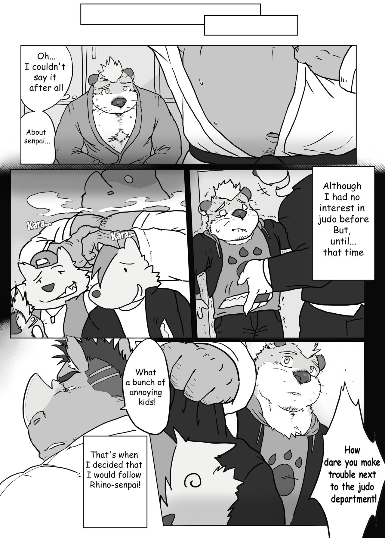 Juudoubu no Sai Senpai | Rhino Senpai of Judo Department page 4 full