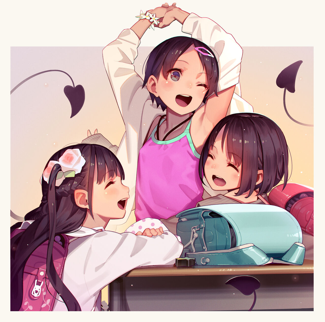 Inma Shoujo 3-nin ni Ochinchin Asobareru Hon page 4 full