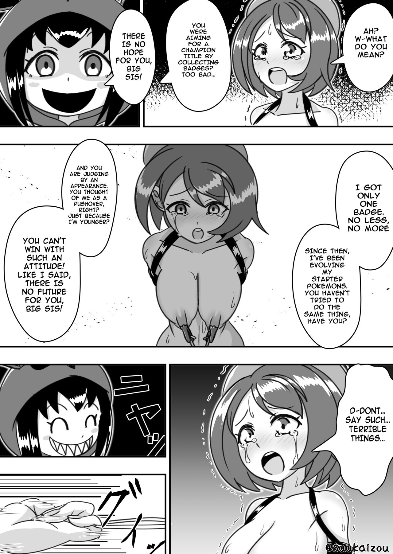 Yuri-chan, Pokemon pretend to be naked and take a walk with a nipple lead page 9 full
