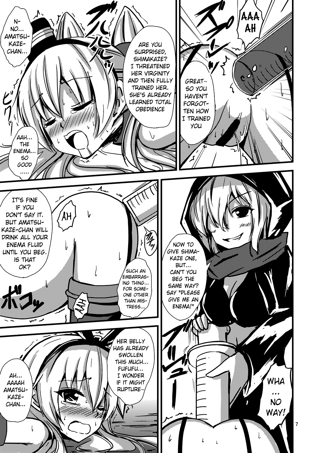 Kuubo Wo-Kyuu-chan no Shimakaze Yuri Dorei Choukyou~Senkan Re-Kyuu no Shucchou SM Choukyou Hen~|Standard Carrier Wo-Class Shimakaze's Yuri Slave Training ~Battleship Re-class Official SM Training~ page 8 full