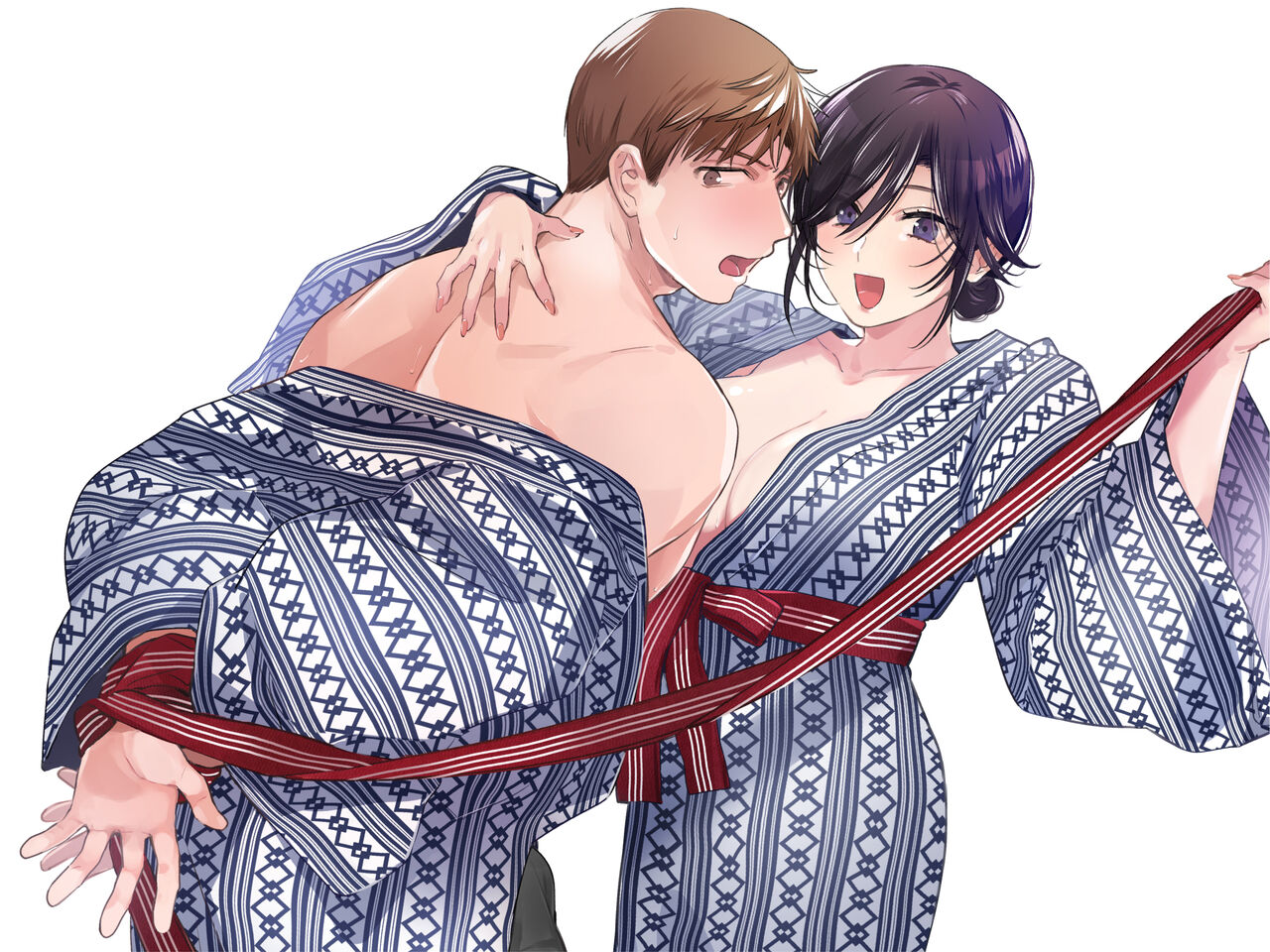 Suki Araba Kareshi no Seiheki o Yugametai! ~Gaman Genkai!! Icha Love Onsen Ryokou~ page 2 full