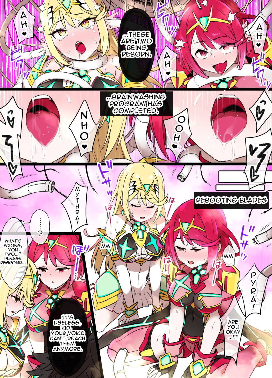 Homura & Hikari Sennou NTR Manga 14P | Homura & Hikari Brainwashing NTR page 2 full