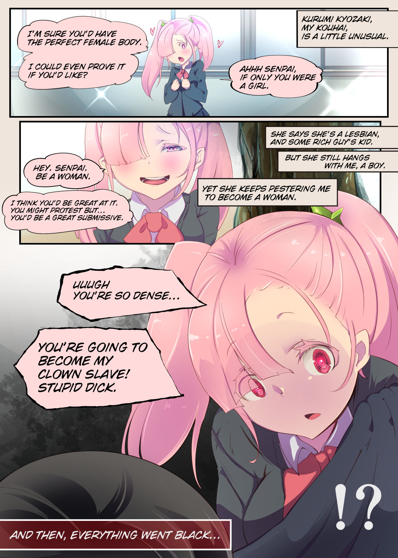 Confined By Kouhai-chan And Turned Into A Feminized Female Fallen Sex Slave In The Underworld -Trans Dark Bitch Clown- page 3 full