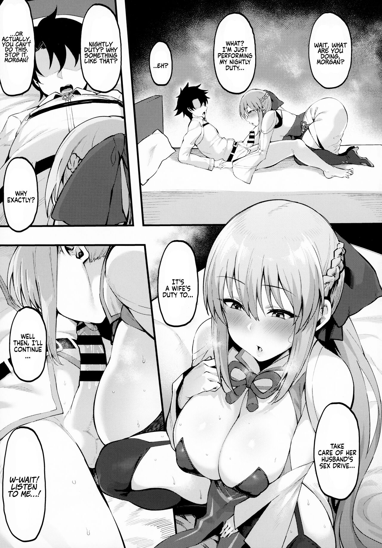 Icha Love Amaama Morgan-sama | Sweet Lovey-dovey Morgan-sama page 5 full