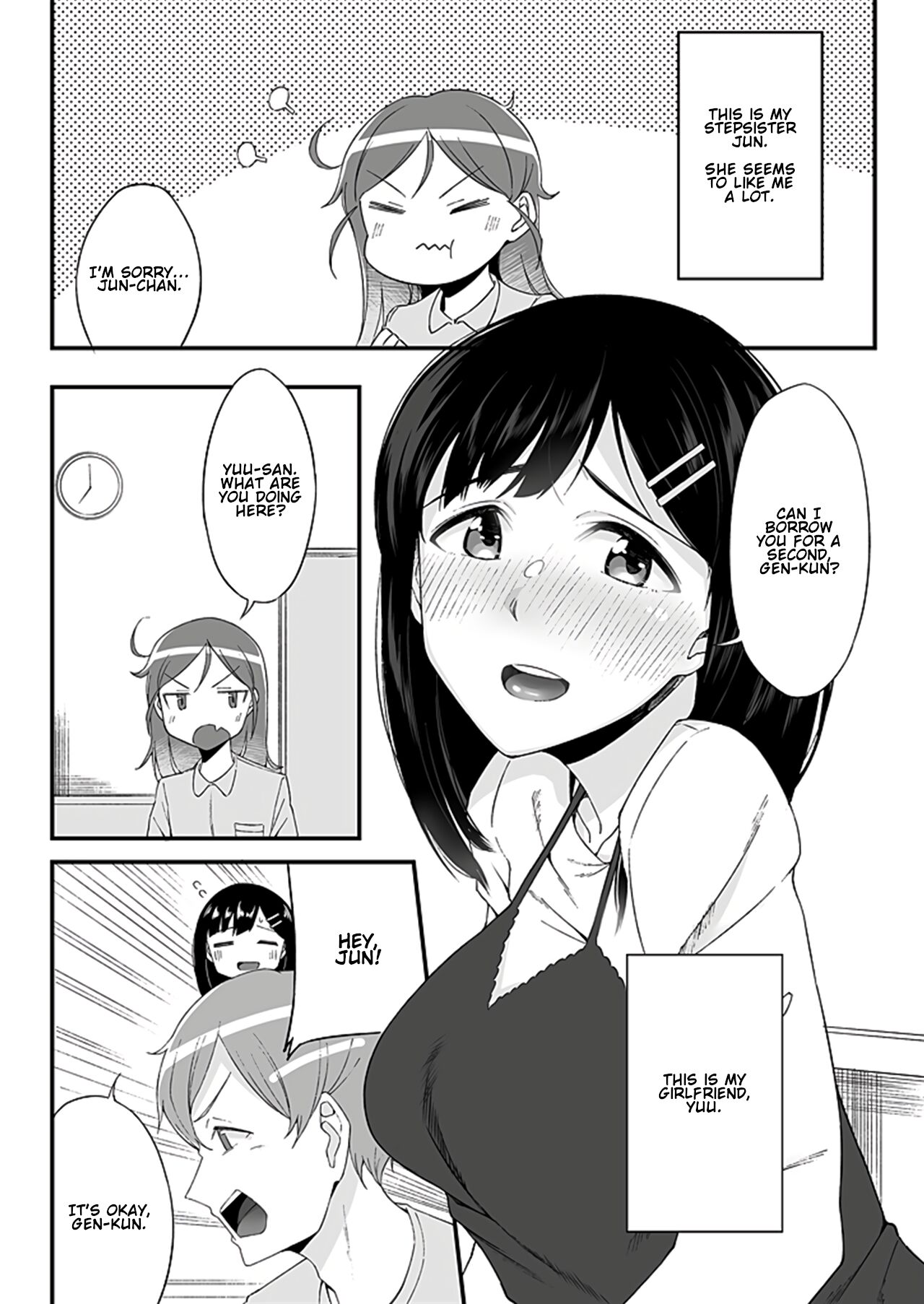 "Imouto no Karada no Kanojo" to "Kanojo no Karada no Imouto", Docchi no Naka ga Kimochi Ii? Chapters 1-2 page 4 full