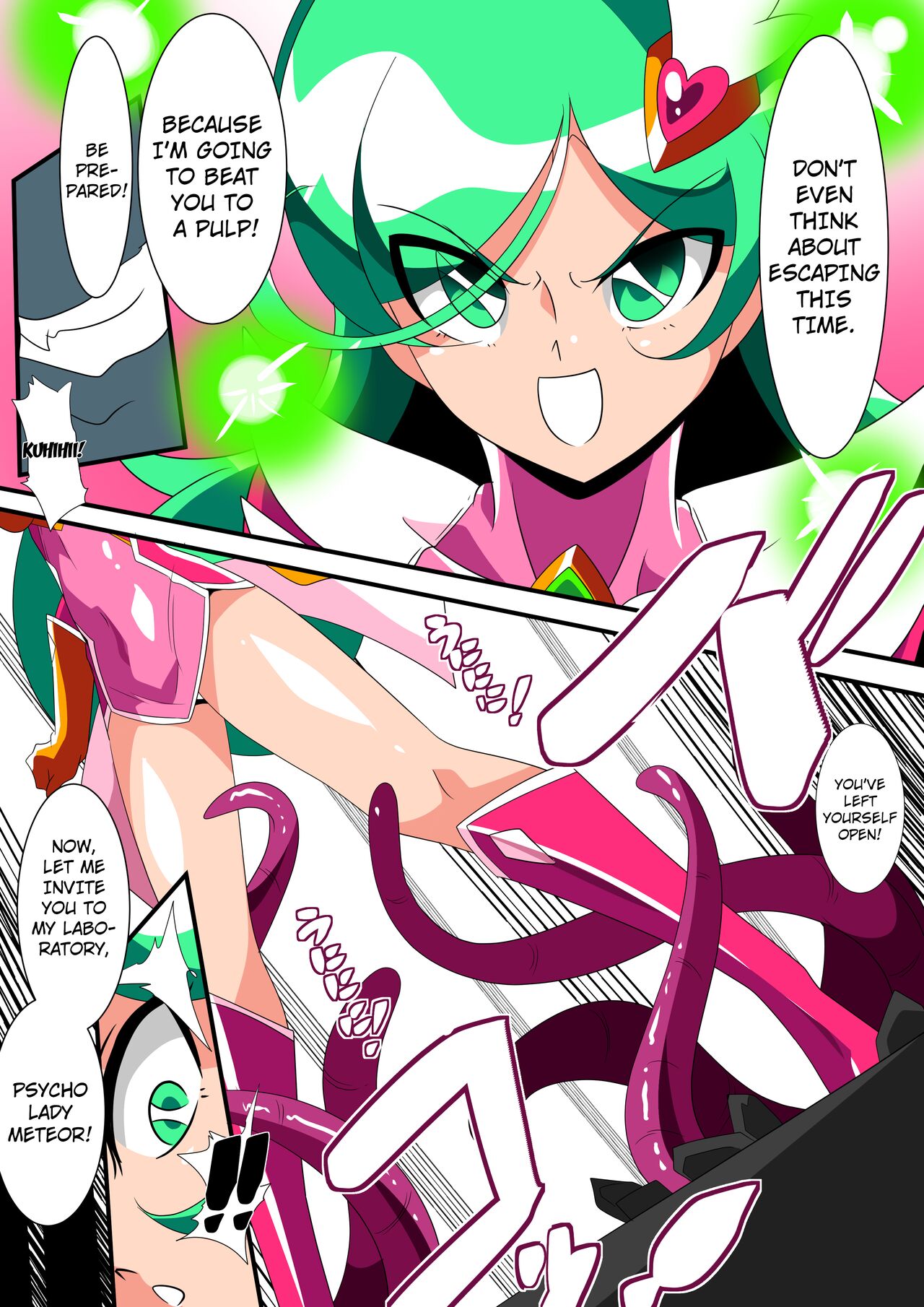 Psycho Lady Meteor VS Dr. Franken Part. A page 4 full