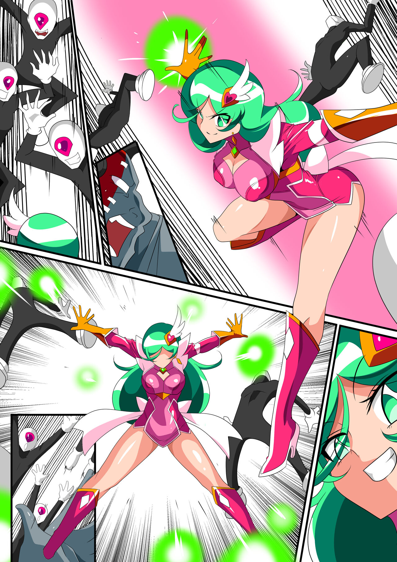 Psycho Lady Meteor VS Dr. Franken Part. A page 7 full