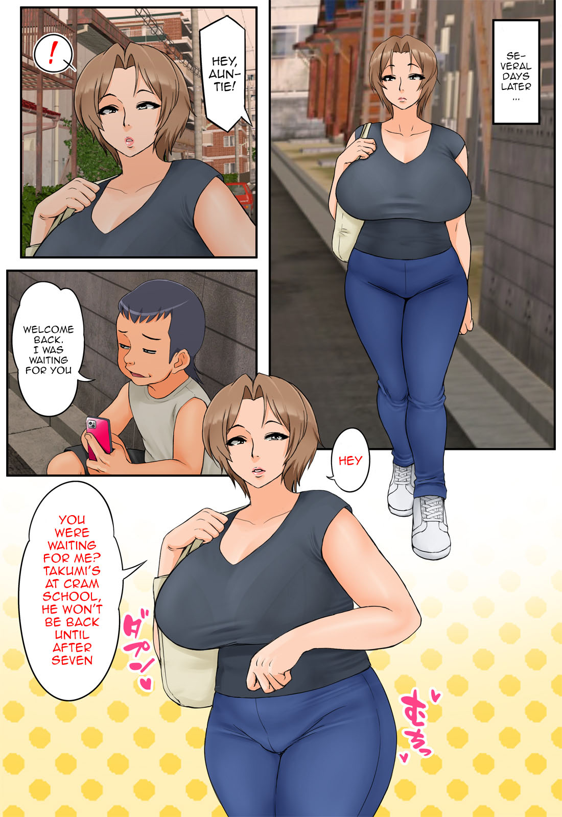 Tomodachi no Hahaoya ga Keitai no Motoyan datta node Yowami o Nigitte Yaritai Houdai shite mita page 6 full