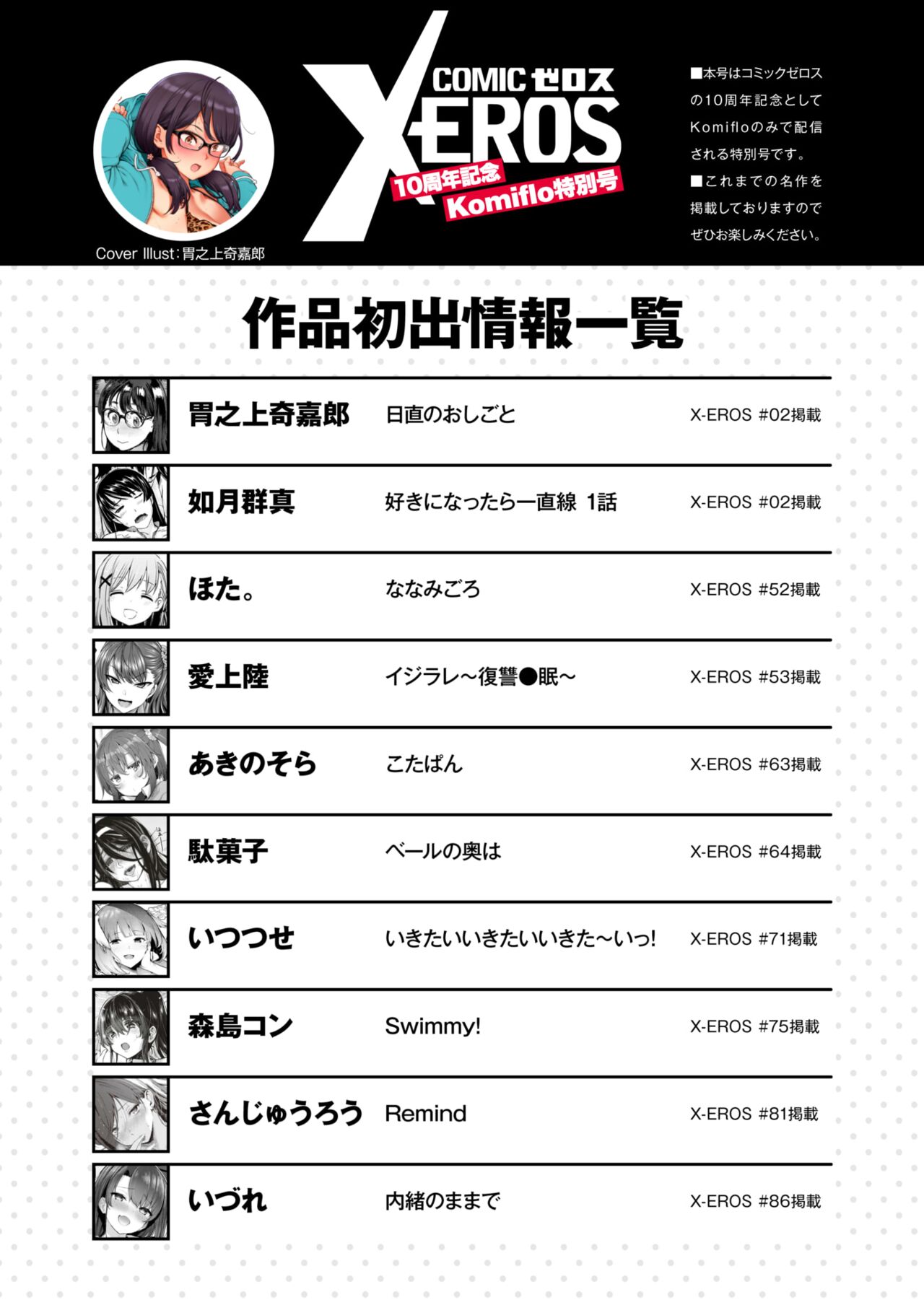Comic X-EROS 10-Shuunen Kinen Komiflo Tokubetsugou page 2 full