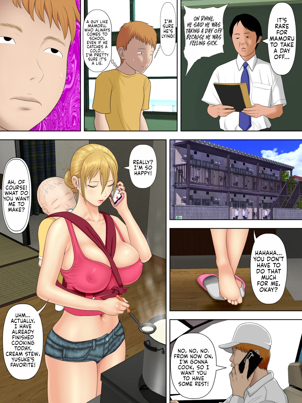 Manbiki Mama to Tenchou no Musuko 2 | Shoplifting Mom and Store Manager's Son 2 page 6 full