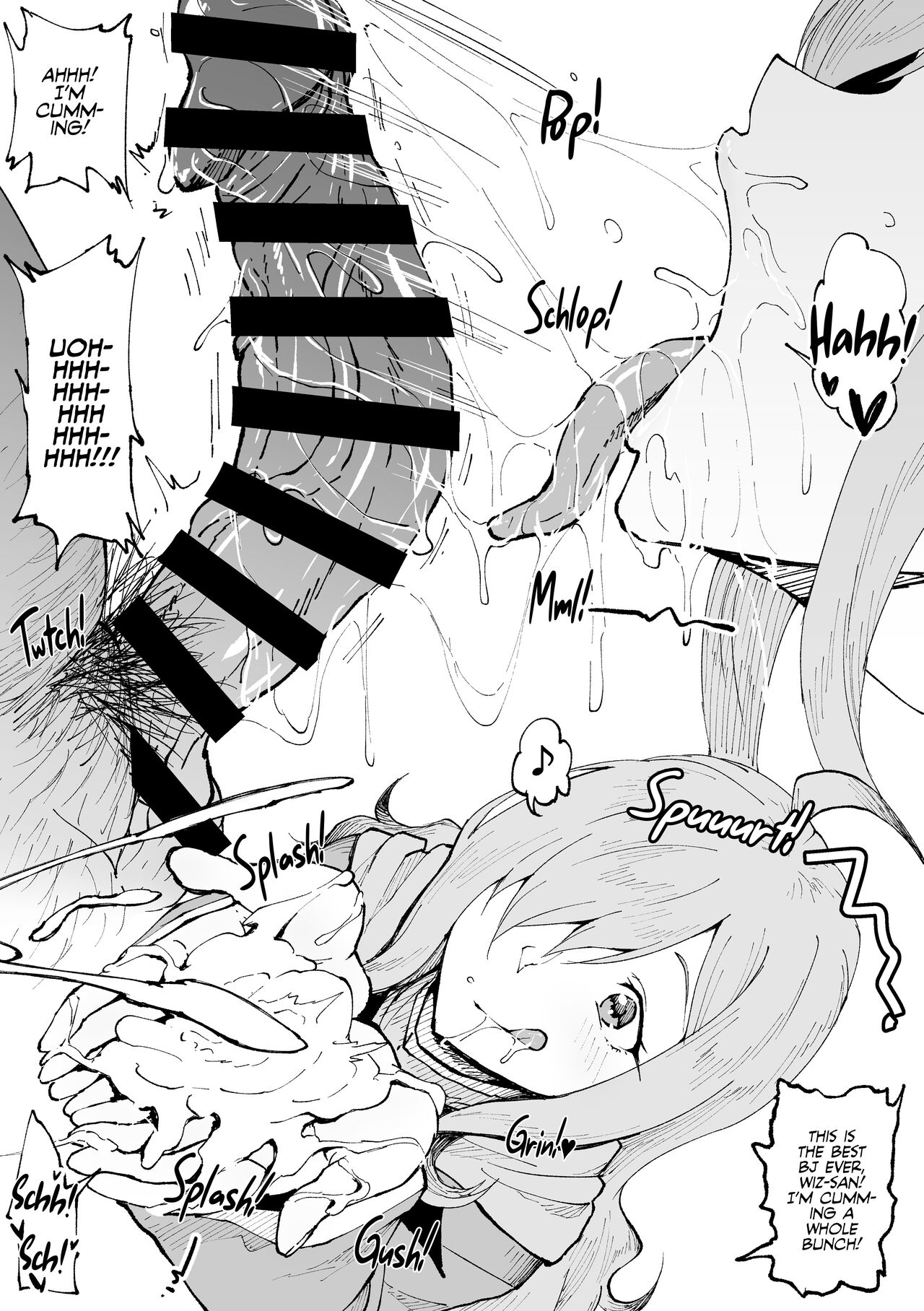 Hana Kara Nonjau Wiz-san | Wiz-san's nose-slurping! page 3 full