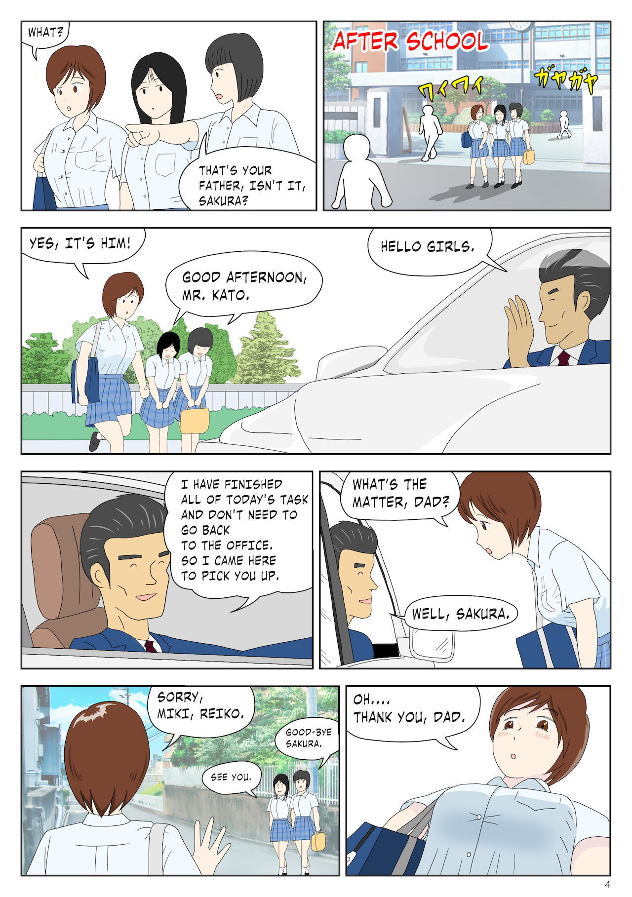 Asa Kara Chichi ni Ya Rareru Musume | Girl Molested by Father Every Morning page 4 full