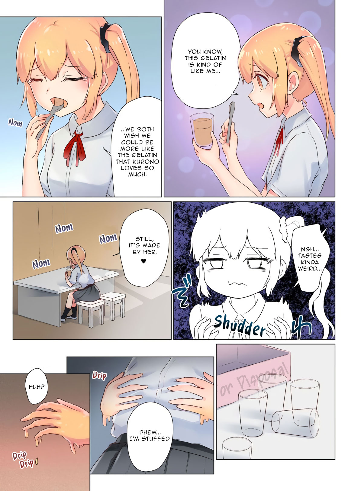 Senpai, Watashi o Tabete kudasai ~Jelly-ka Shoujo to Toromitsu Ecchi~  | Eat me, Senpai! ~The Gelatin Girl and the Thick, Lewd Nectar~ page 8 full