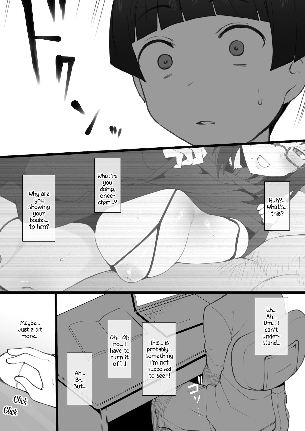 Daisuki na Onee-chan ni Karita Pasocon no Naka ni... | On the Laptop My Beloved Big Sister Lent Me… page 8 full