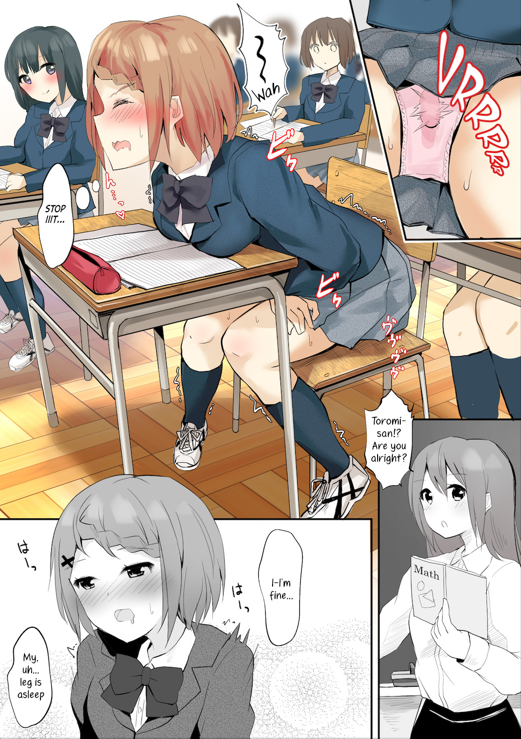 Jugyouchuu ni RemoCon Rotor Tsukerareta Okaeshi ni Kousoku Les Sex Suru Hanashi | A Story About Tied Up Lesbian Sex in Return for Vibrator Play in the Middle of Class page 6 full