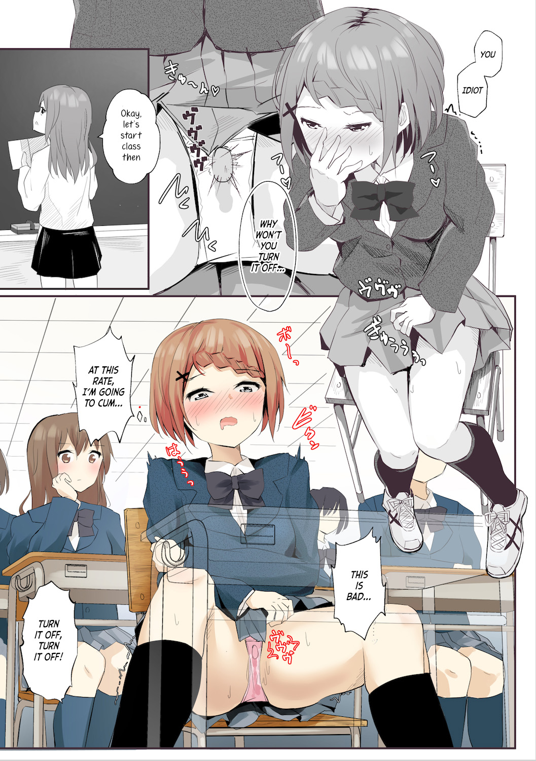 Jugyouchuu ni RemoCon Rotor Tsukerareta Okaeshi ni Kousoku Les Sex Suru Hanashi | A Story About Tied Up Lesbian Sex in Return for Vibrator Play in the Middle of Class page 8 full