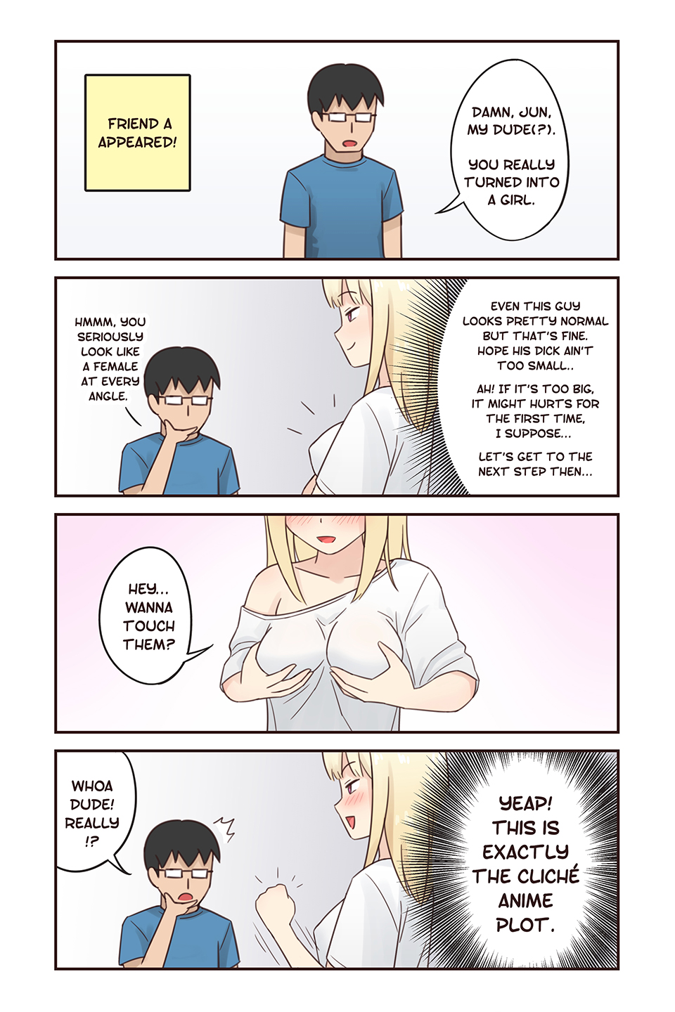 I turned into a girl but NO ONE fucks me #1 page 6 full