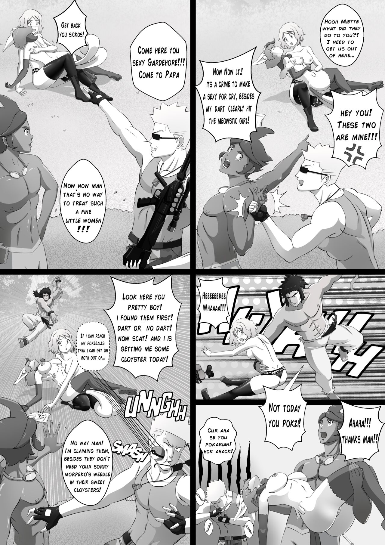 Pokemon: Into the Safari Zone!  A wild hunt for Serena.    Pg 1-4 page 3 full