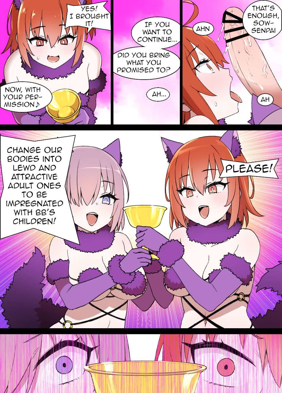FGO Brainwashing Singularity Gudako & Mashu Bimbofication page 2 full