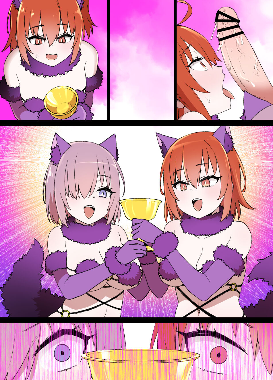 FGO Brainwashing Singularity Gudako & Mashu Bimbofication page 8 full