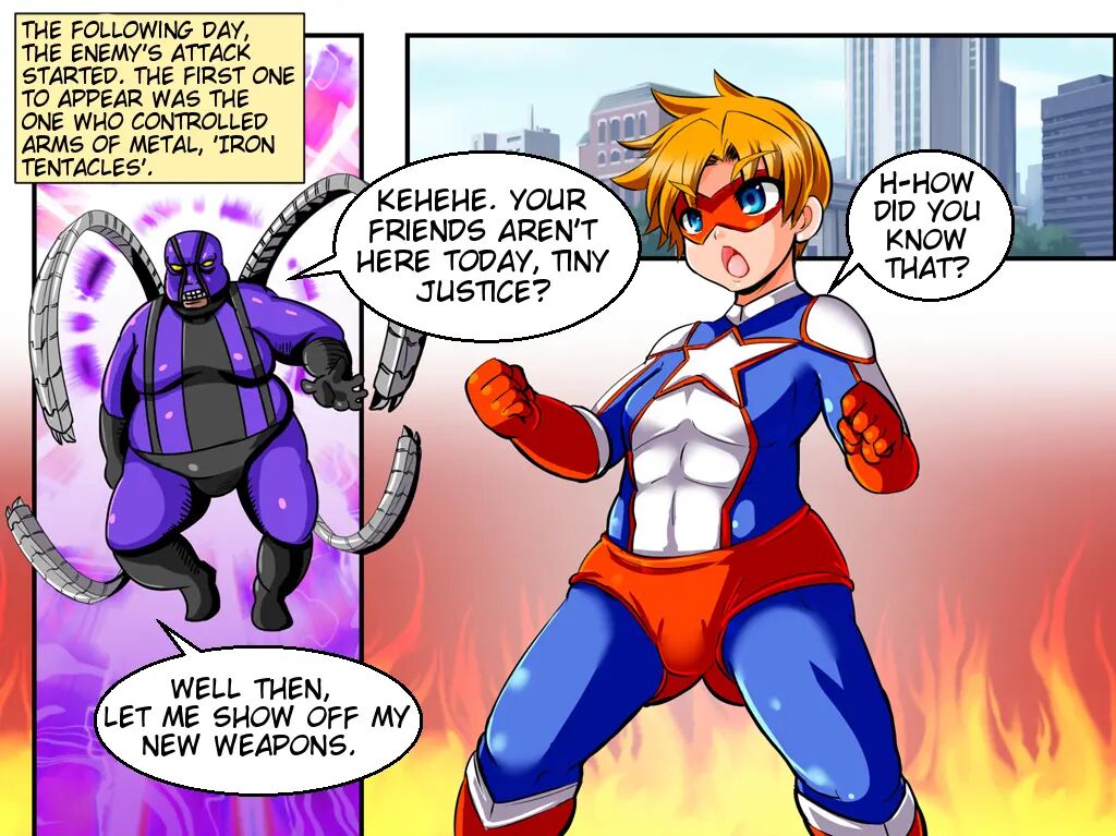 TINY JUSTICE - The Hero Boy Defeat Rape page 4 full