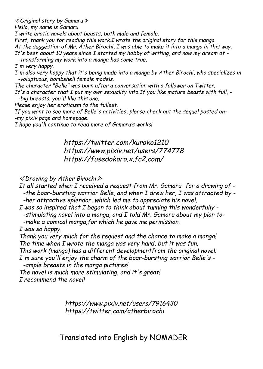 Inran Homan Bakunyuu Inoshishi Senshi Belle | Bodacious Busty Boar Battler Belle page 2 full