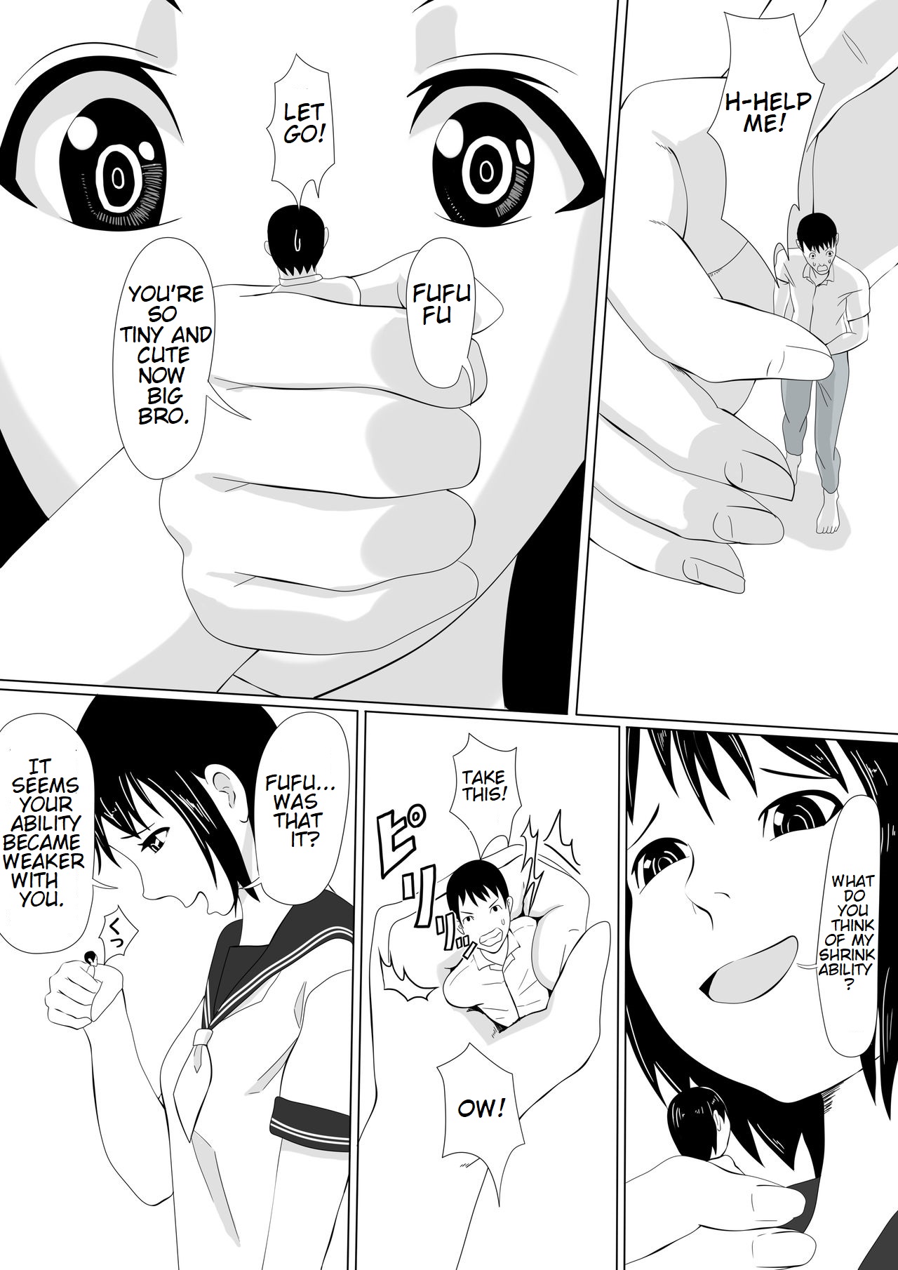 Imouto ni Chiisaku Sarete Sukihoudai | Shrunken By Your Little Sister page 7 full