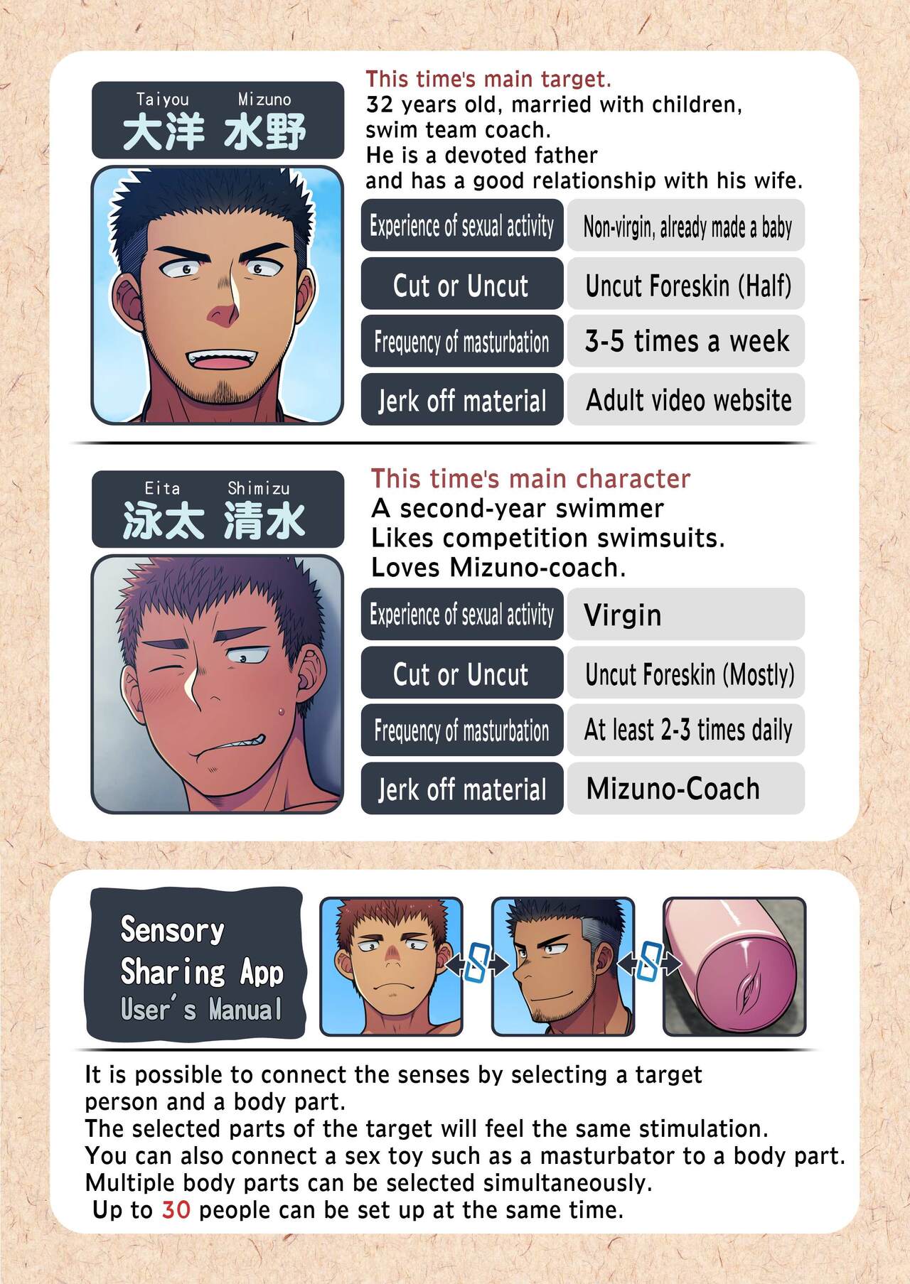 Seikan Link ~Kankaku Kyouyuu Appli de Suieibu no Coach to Ore no na Bubun o Tsunaide Shigeki Shite Mita. page 2 full