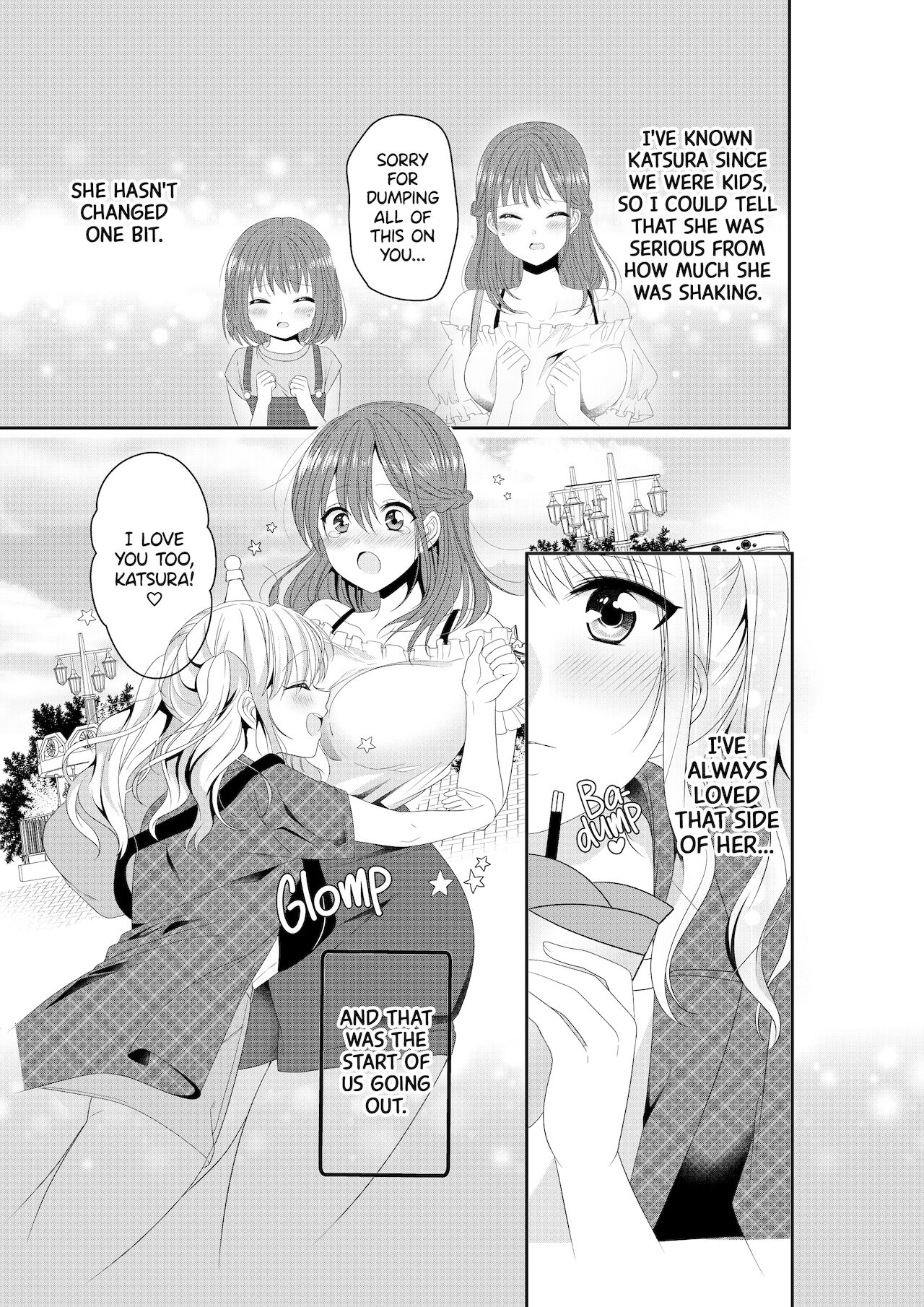 Osananajimi wa Nikushoku-kei!? Kyou kara Shinchousa Yuri-ple | My Childhood Friend's a Go-Getter!? Our Height Gap Yuri Couple Story page 3 full