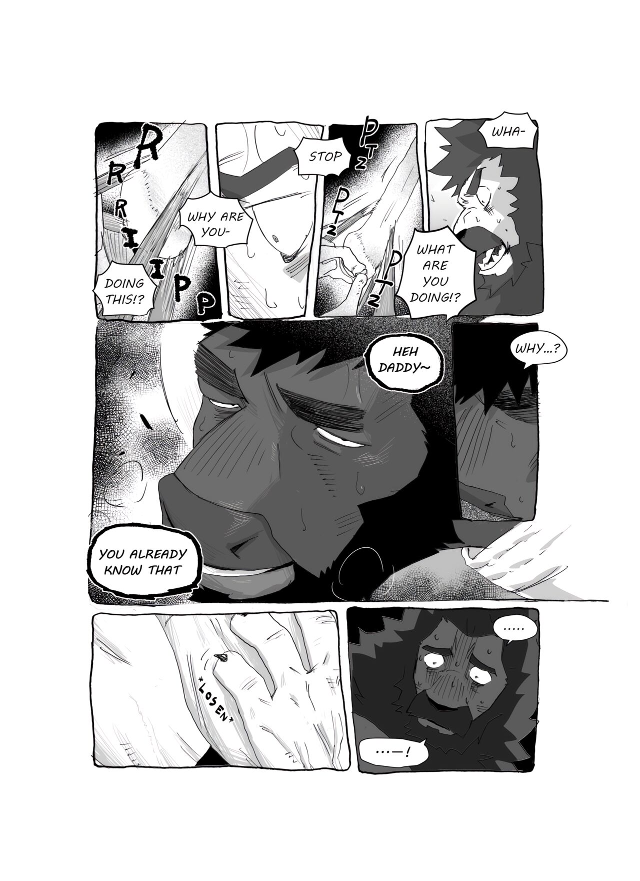 Bear Hug Battle  - Love vs Blood page 10 full