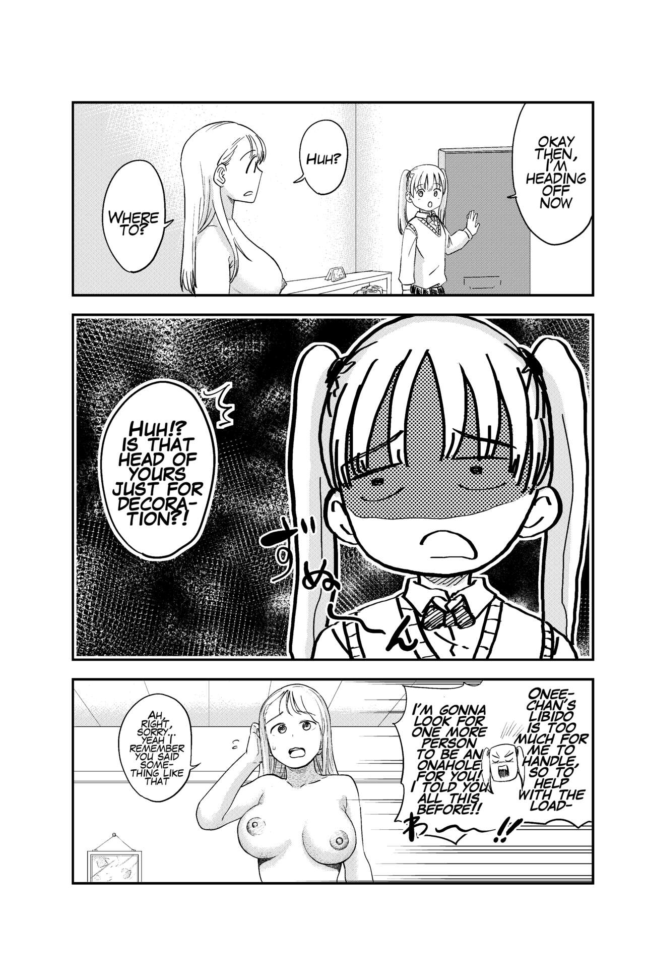 Seiyoku no Tsuyoi Futanari Onee-chan no Tame ni Joji o Saimin Yuukai Shite kimashita | I Hypnotized And Abducted A Middle School Girl To Sate My Futanari Onee-chan's Strong Sexual Desires page 7 full