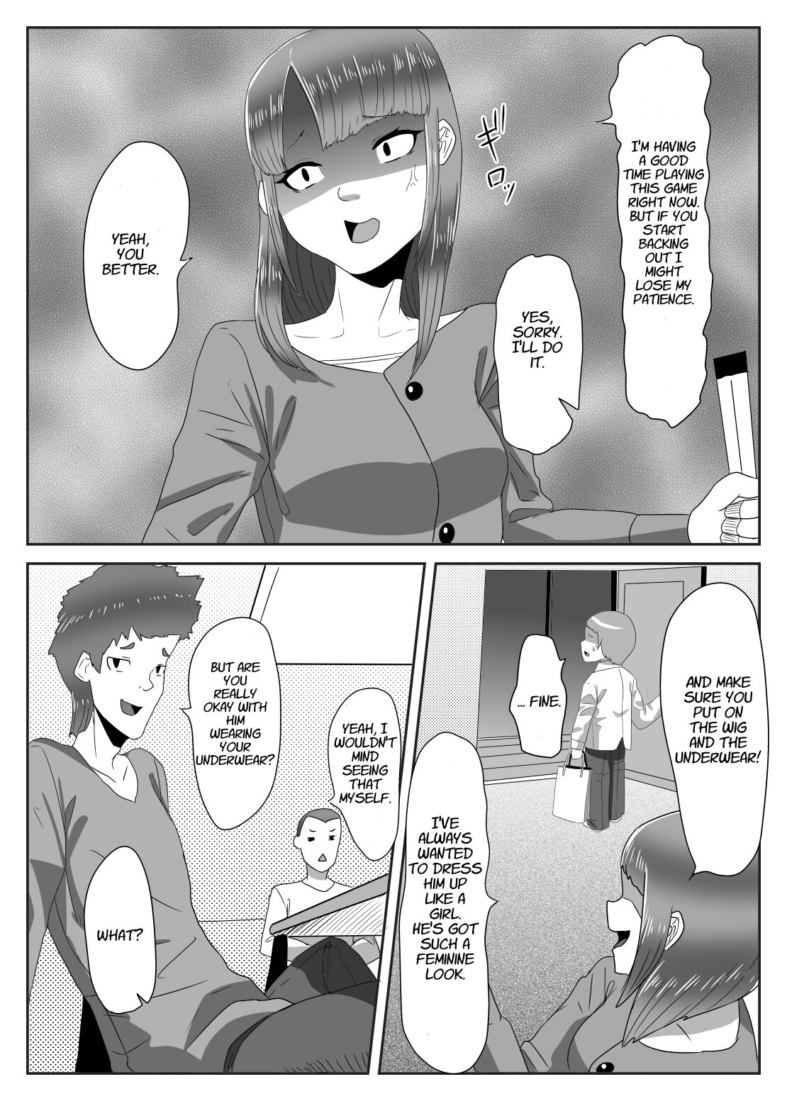 Batsu Game de Josou Sanpo Saserareteitara Ikemen Futanari Musume ni Tasukeraremashita page 5 full