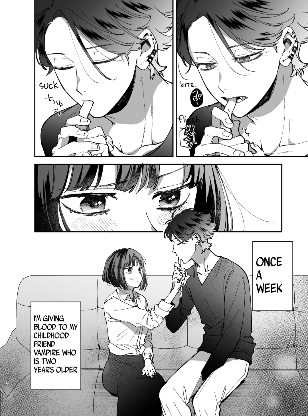 Sucked Dry By My Vampire Friend | Nekokaburi Kyuuketsuki ni Honenozui made Tabetsuku sareru  page 4 full