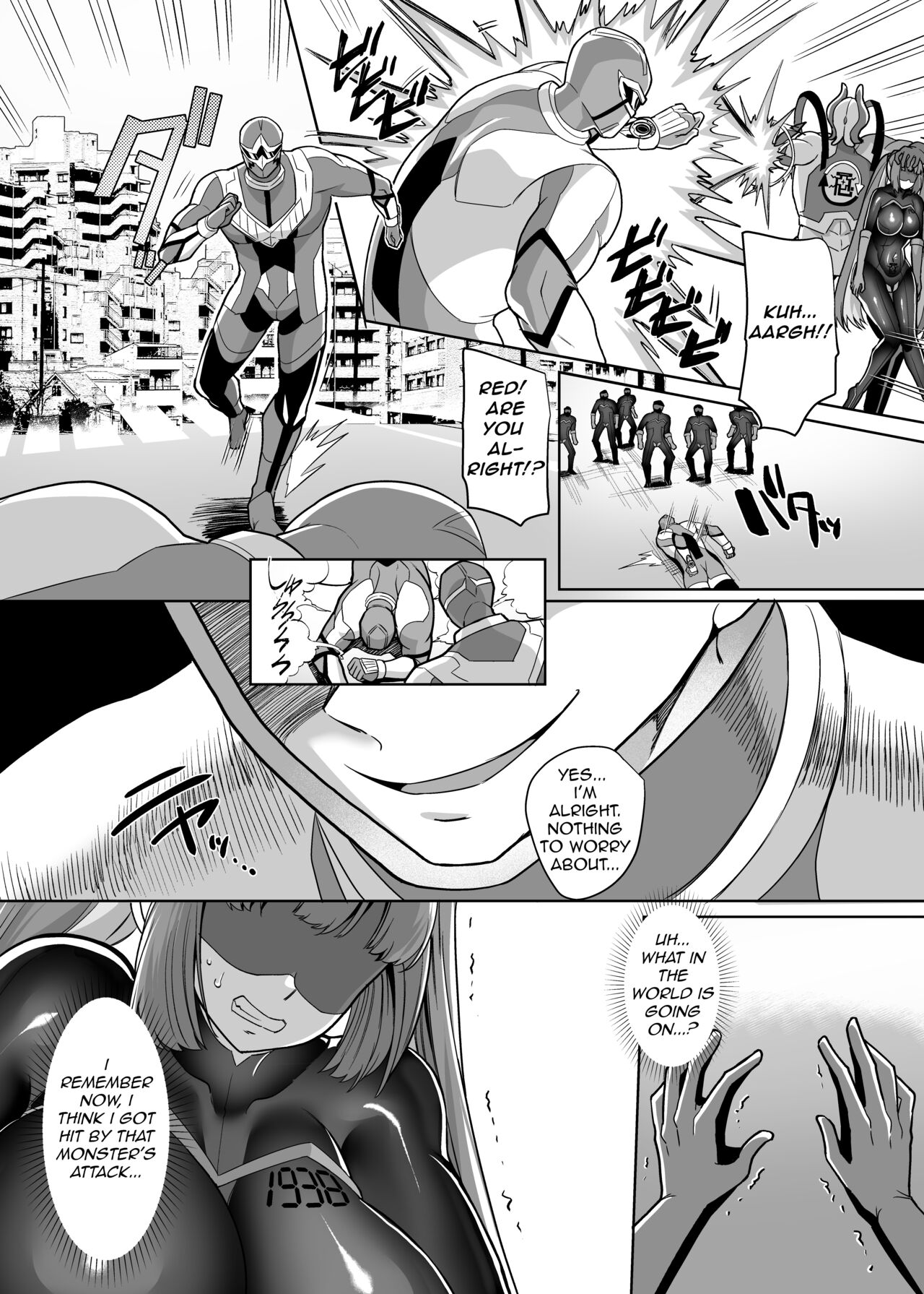Hero ♂ ⇔ Hentai Zako Sentouin ♀ page 3 full