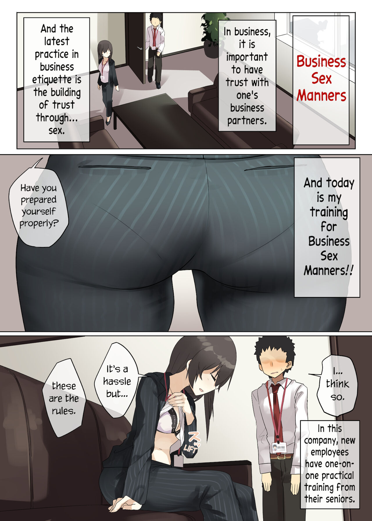 Business Sex Manner Kenshuu Hen | Business Sex Manners ~Training~ page 6 full