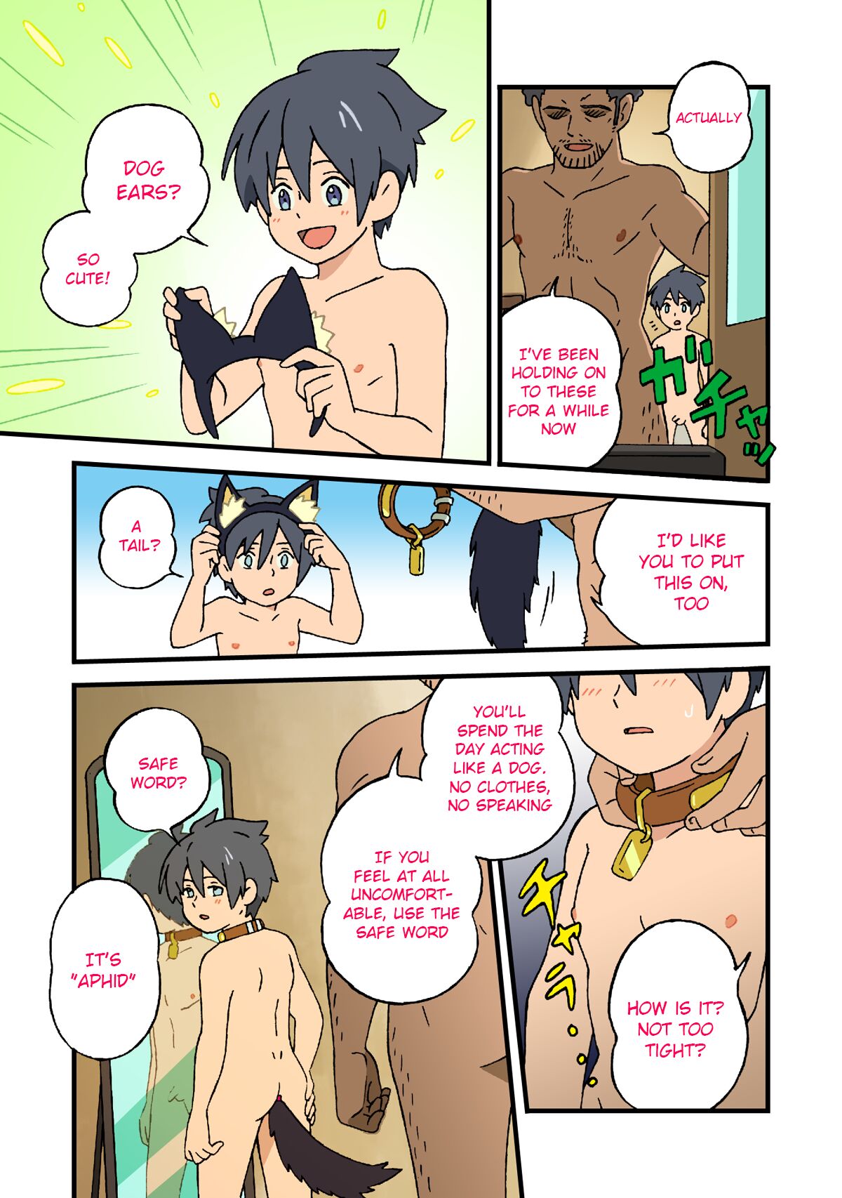 Nichiyoubi no Kemono ~Boku wa Ojisan no Inu ni Naru~ | Sunday Pet Play That time I became an old man's dog page 5 full