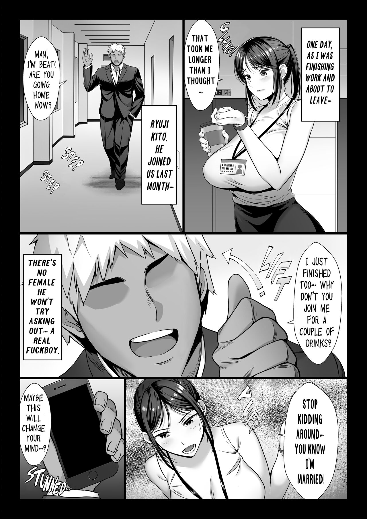 Niizuma Joushi wa Buka no Chinpo de Do-M Ochi | The Newlywed Boss Was Dominated By The Subordinate’s Dick page 7 full