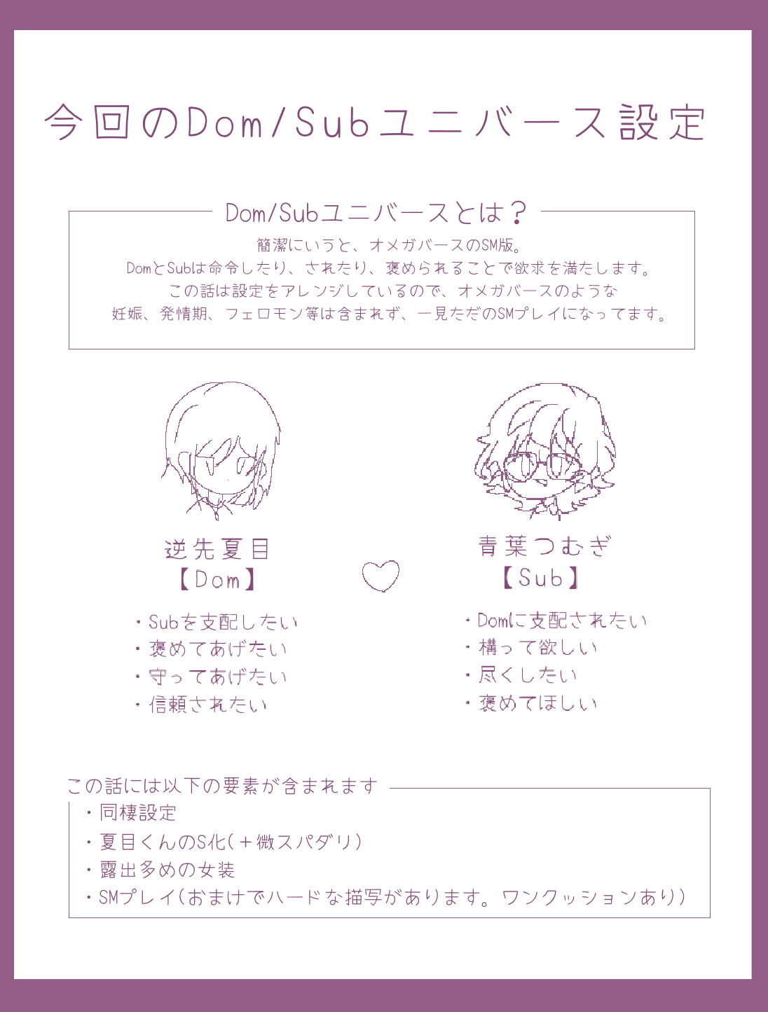 Dom no Natsume-kun to Sub no Tsumugi-san ga Ichaicha suru dake no Hanashi page 2 full