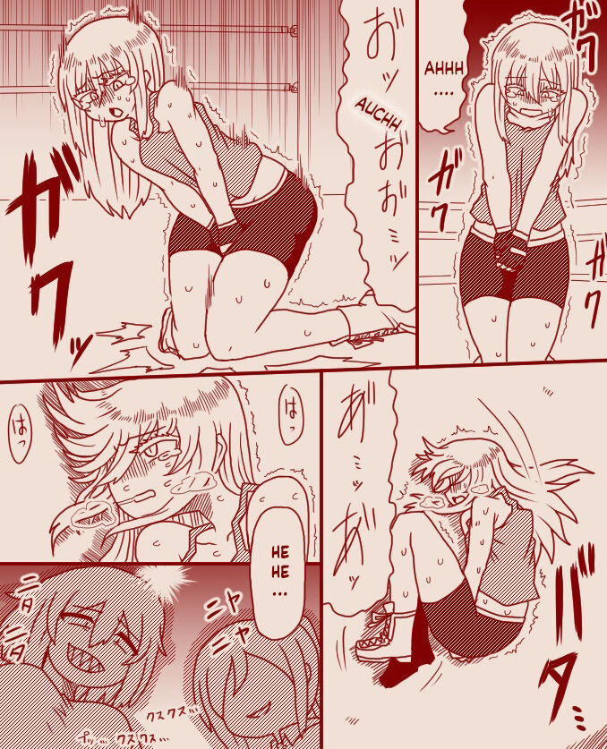 A futanari girl gets her balls hurt during body check page 10 full