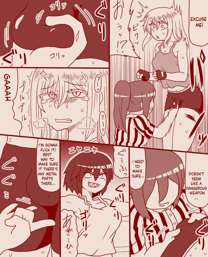 A futanari girl gets her balls hurt during body check page 4 full