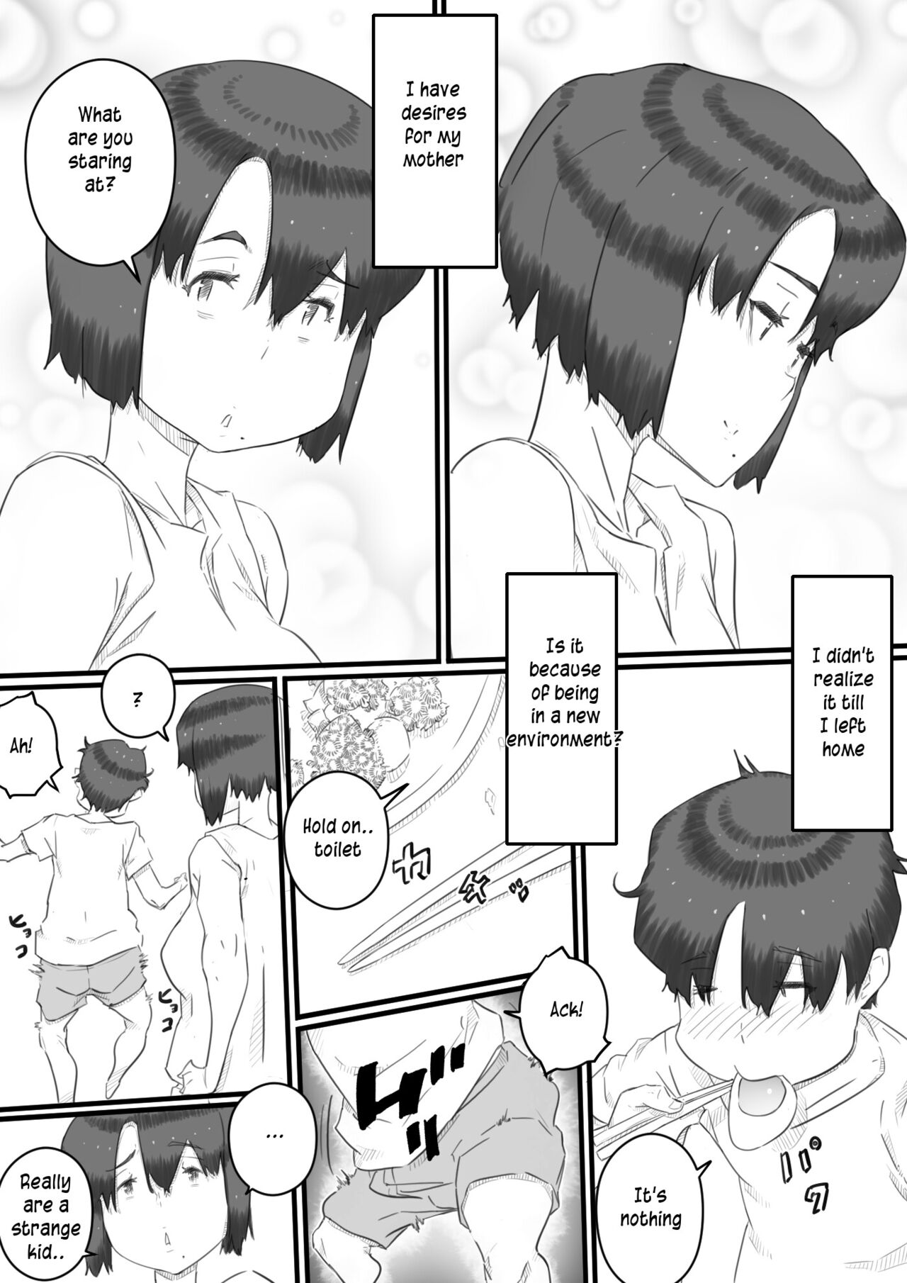 Hitorigurashi no Musuko no Heya de | Staying over at my son's apartment page 4 full