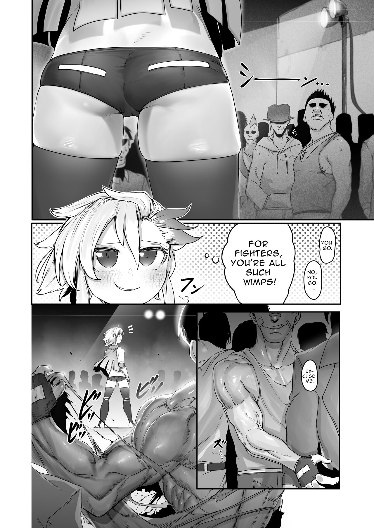 Kakutou Rape -Saikyou Shoujo Touka ga Okasareta Hi- | Battle Rape -Touka the Undefeated's Day of Humiliation- page 5 full