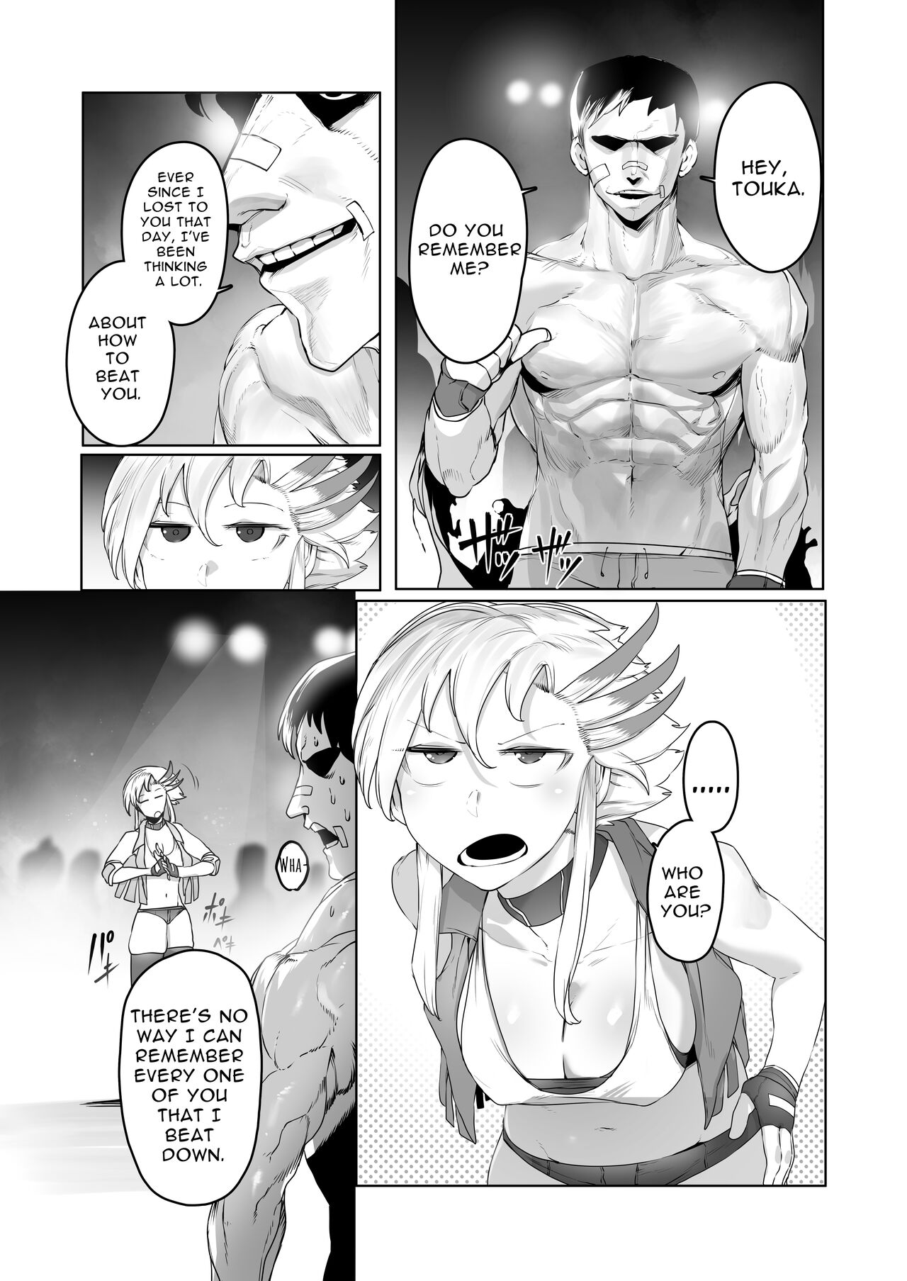 Kakutou Rape -Saikyou Shoujo Touka ga Okasareta Hi- | Battle Rape -Touka the Undefeated's Day of Humiliation- page 6 full