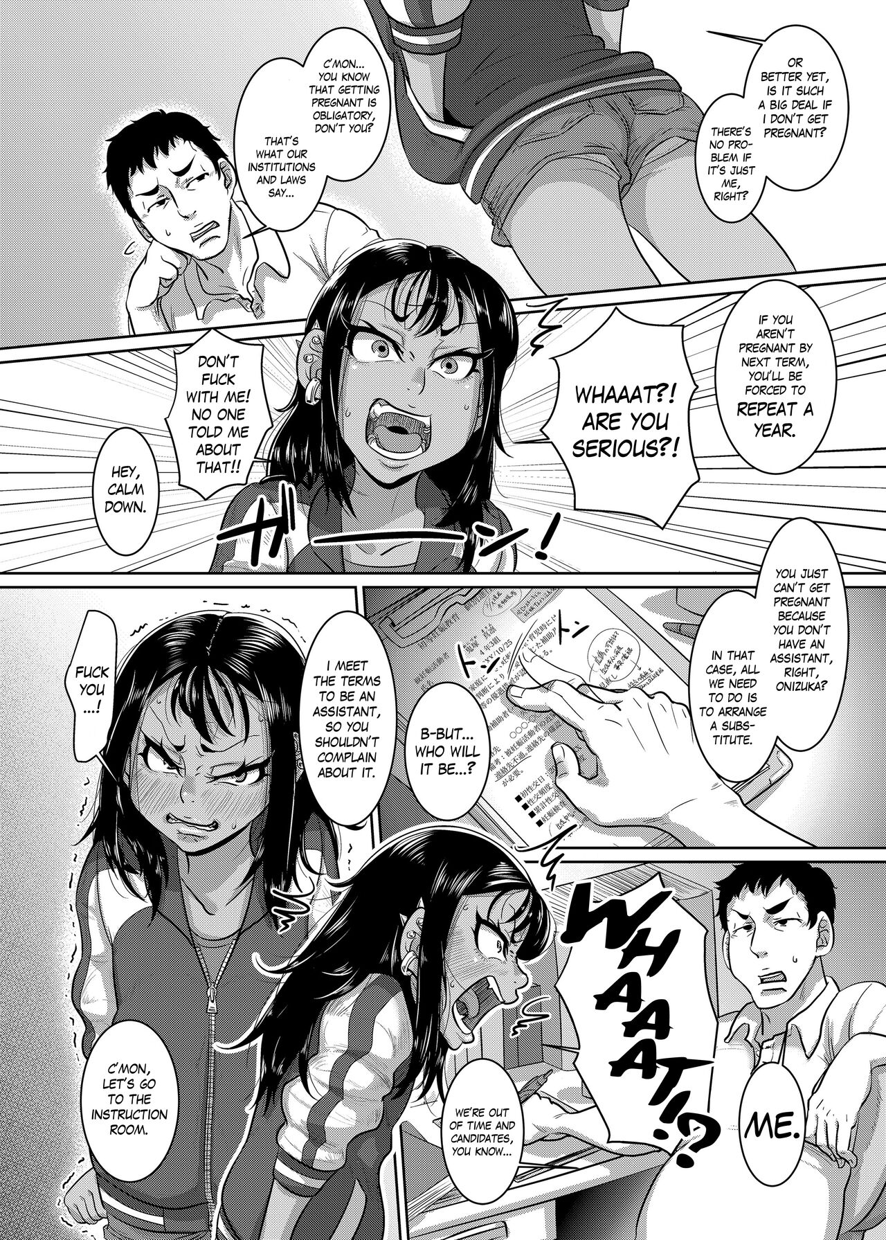 CHOCOLATE GIRL 4 Kuro Loli Yankee ga Manabu Ninshin Katsudou | CHOCOLATE GIRL 4: Teaching a Dark-Skinned Delinquent Loli about Pregnancy page 3 full