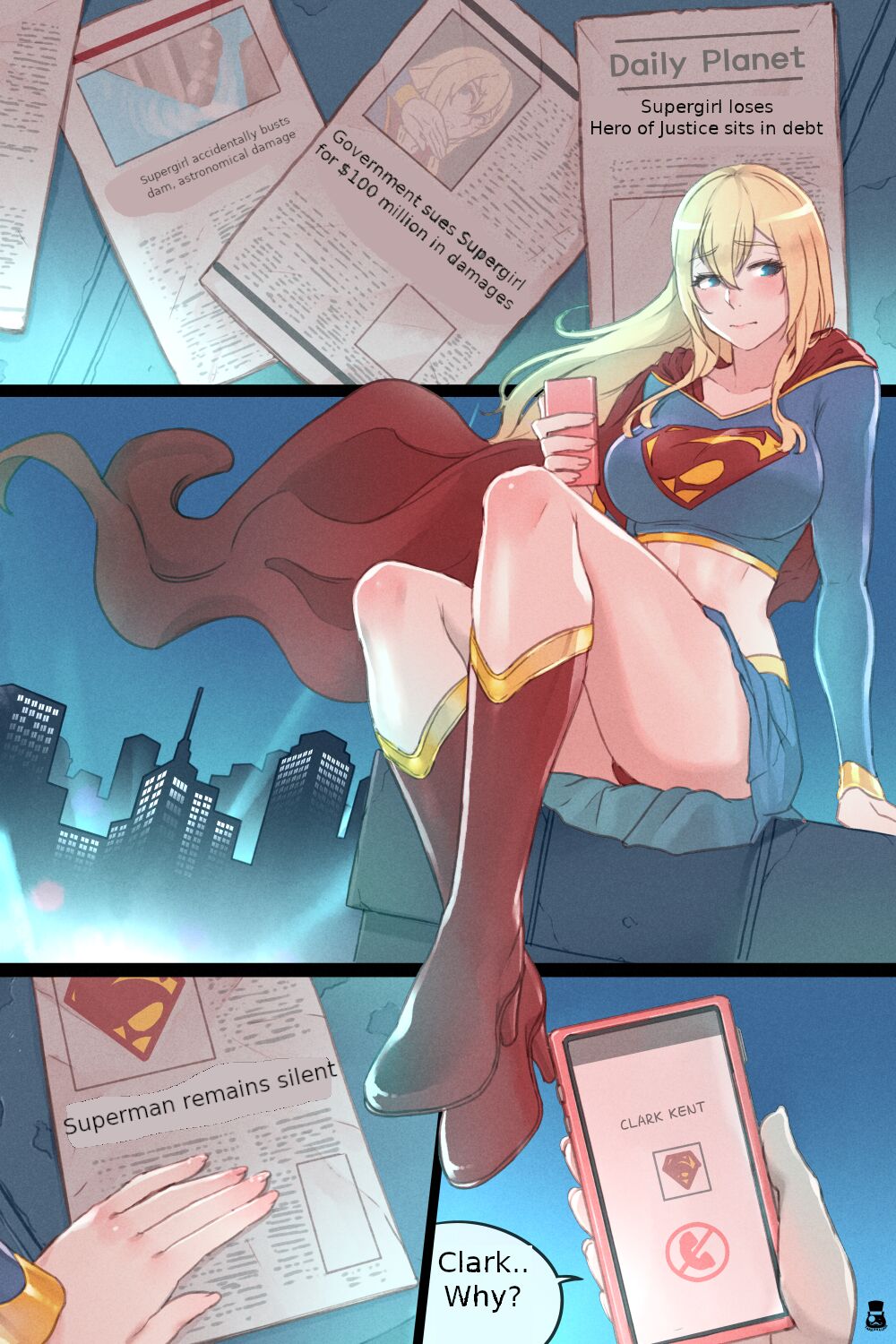 Supergirl's Secret Trouble page 2 full