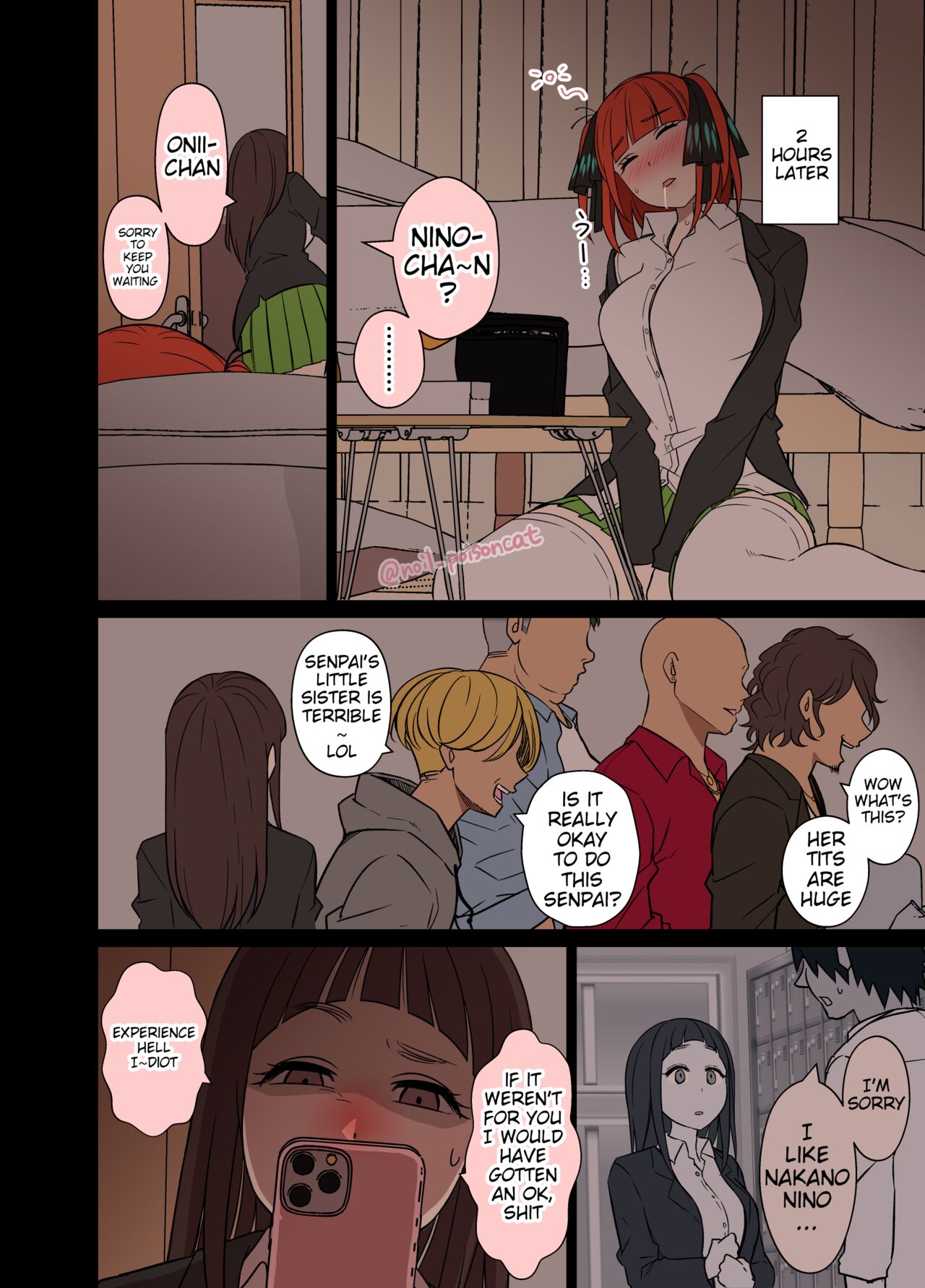 Yotta Nakano Nino ni Warui Koto o Suru Hanashi | A story about doing bad things to a drunk Nakano Nino page 3 full