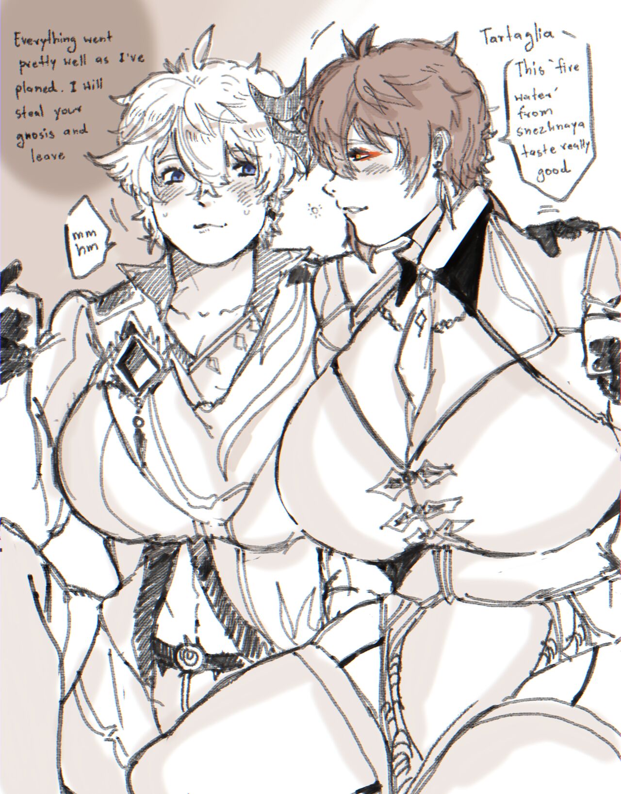 Genshin Fem Zhongli x Fem Childe page 2 full