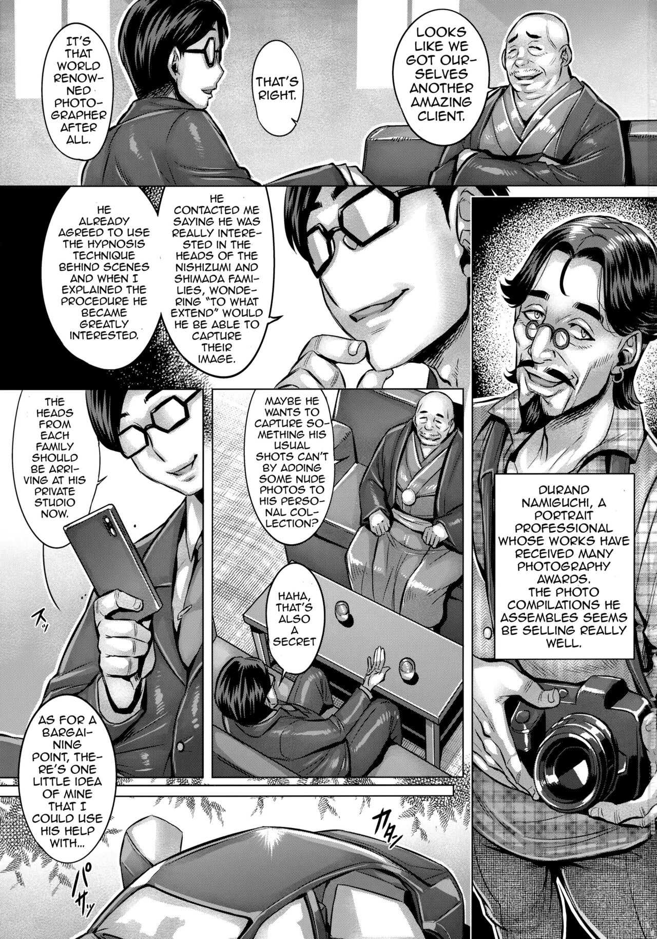 Sennou Sareta Iemoto-tachi no Zenra Inniku Satsueikai | The Mind Controlled Family Head's Fully Nude Photo Session page 2 full