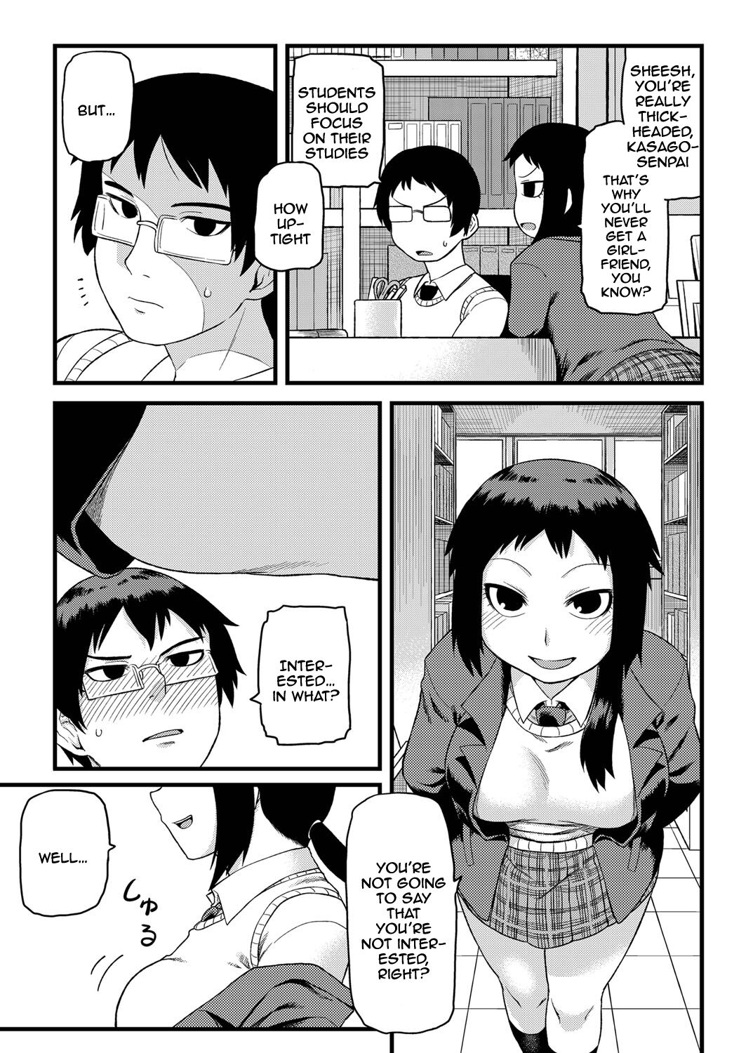 Toshoshitsu no Senpai to. | With the Senpai from the Library page 4 full