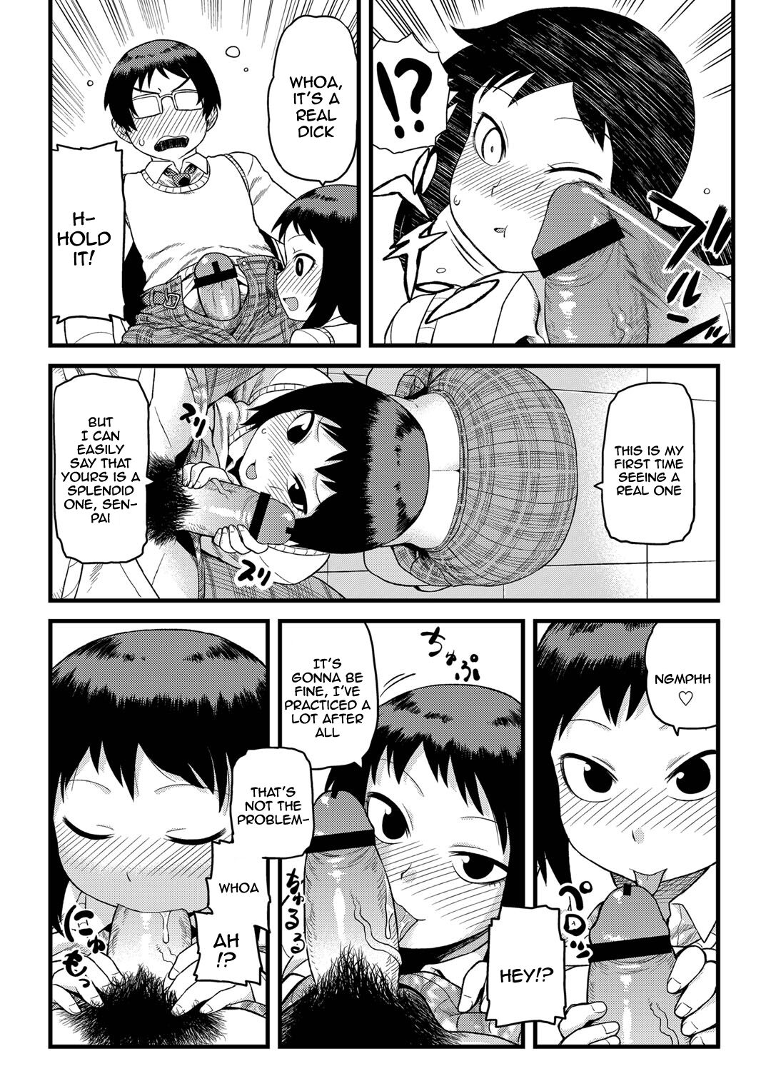 Toshoshitsu no Senpai to. | With the Senpai from the Library page 7 full